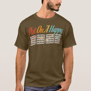 Funny Guitar setzt auf eine glückliche Vintage Mus T-Shirt