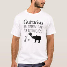 Funny Guitar T - Shirt - Durchschnittlicher Bär
