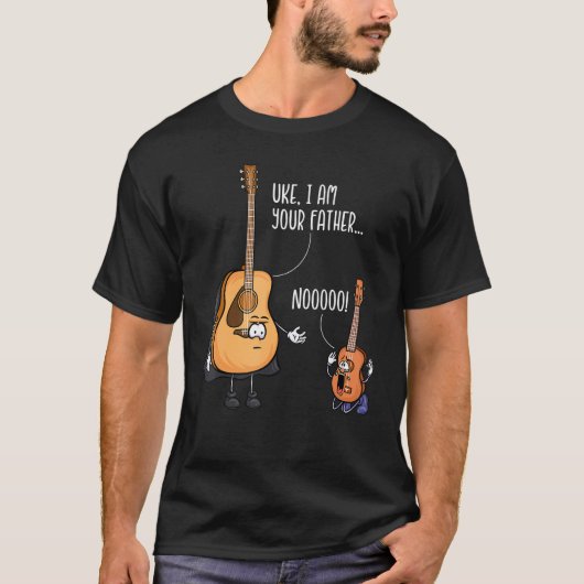 Funny Guitar Tshirt, Ukelele Shirt, Uke I Am Your T-Shirt (Vorderseite)