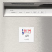 Funny Gulf of Mexico Golf of US Flag Magnet (In Situ (Geschirrspüler))