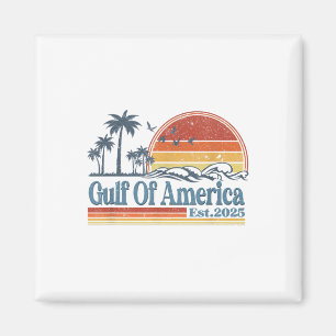 Funny Gulf of US America Est 2025 American Flag G Magnet