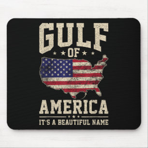 Funny Gulf of US America Vintager Golf von Mexiko  Mousepad