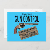 Funny Gun Kontrolle Postcard #2 Postkarte (Vorne/Hinten)