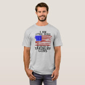 Funny Gun Rights American Flag T-Shirt (Vorne ganz)
