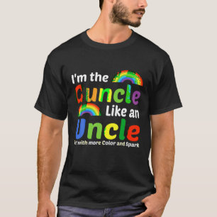 Funny Guncle Gay Uncle Pride Color Rainbow T Shirt