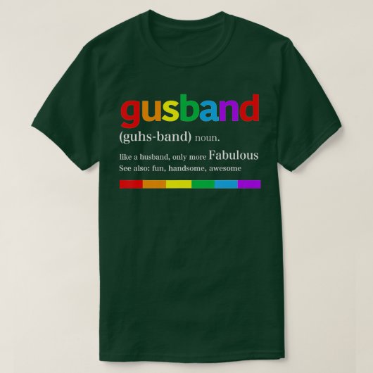Funny Gusband like a Husband Fantastischer LGB Gay T-Shirt (Design vorne)
