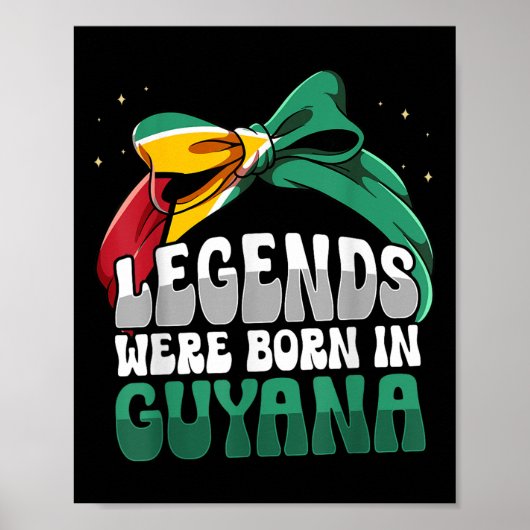 Funny Guyana Flag Guyana Poster (Vorne)