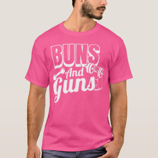 Funny Gym Fitness Bruns und Gewehre T-Shirt