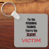 Funny Gym Fitness Personal Training Workout Schlüsselanhänger (Vorderseite)