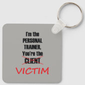 Funny Gym Fitness Personal Training Workout Schlüsselanhänger (Rückseite)