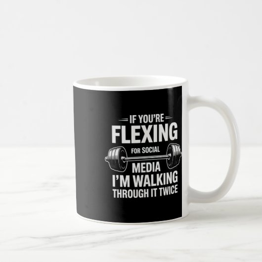 Funny Gym Flexing Workout Bodybuilding 1 Kaffeetasse (Rechts)