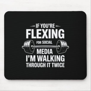 Funny Gym Flexing Workout Bodybuilding 1 Mousepad