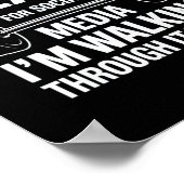 Funny Gym Flexing Workout Bodybuilding 1 Poster (Ecke)