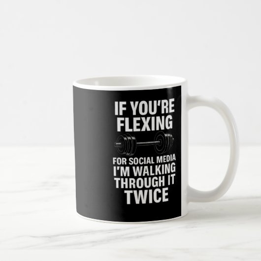 Funny Gym Flexing Workout Bodybuilding 2 Kaffeetasse (Rechts)