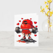 Funny Gym Heart Weightlifting Fitness Workout Drip Karte (Gelbe Blume)