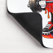 Funny Gym Heart Weightlifting Fitness Workout Drip Mousepad (Ecke)