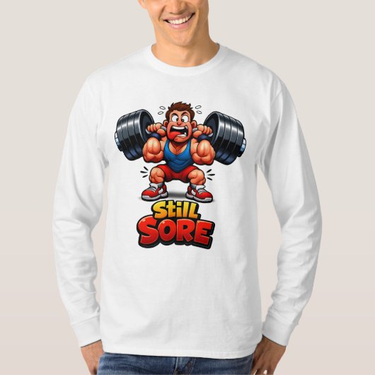 Funny Gym Long Sleeve T-Shirt - Gym Meme  (Vorderseite)