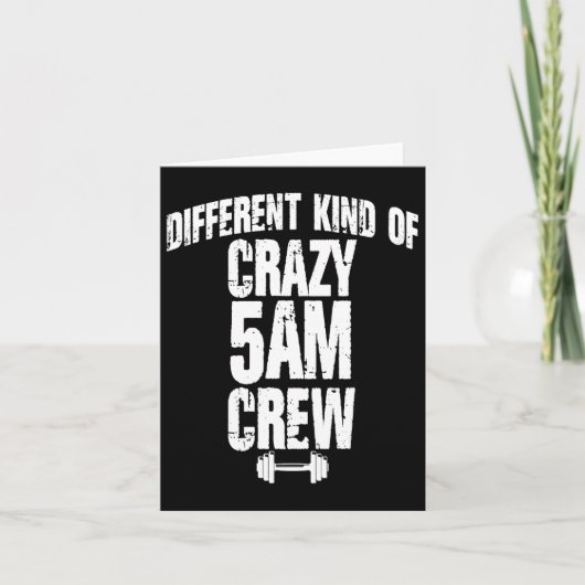 Funny Gym Lover Workout Squad 5am Crew Übungen Cl Karte (Vorderseite)