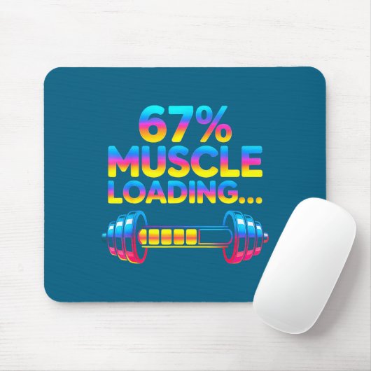 Funny Gym Meme 67 Mousepad (Mit Mouse)