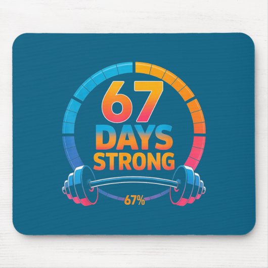 Funny Gym Meme 67  Mousepad (Vorne)