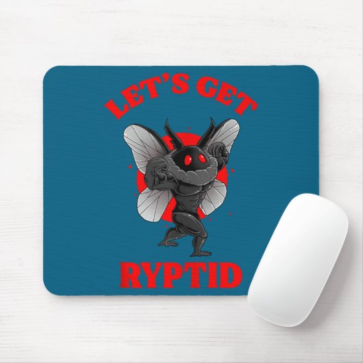 Funny Gym Mothman Shirt Cryptid Let's Get Ryptid G Mousepad (Mit Mouse)