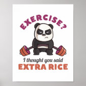 Funny Gym Motivation Fitness Training und Workout Poster (Vorne)