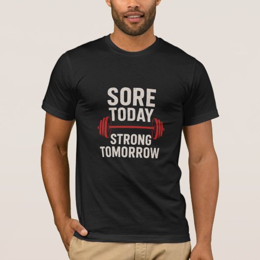 "Funny Gym Motivation T - Shirt (Vorderseite)