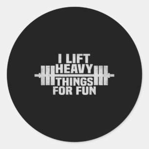 Funny Gym Puff Weightlift Muscle Crew Workout Wir Runder Aufkleber