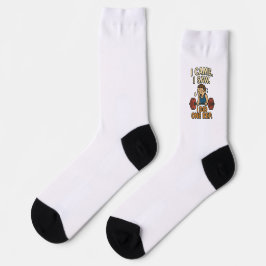 Funny Gym Quote Crew Socks Socken