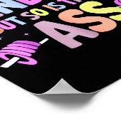 Funny Gym Quote I Might Be A Handful Workout  Poster (Ecke)