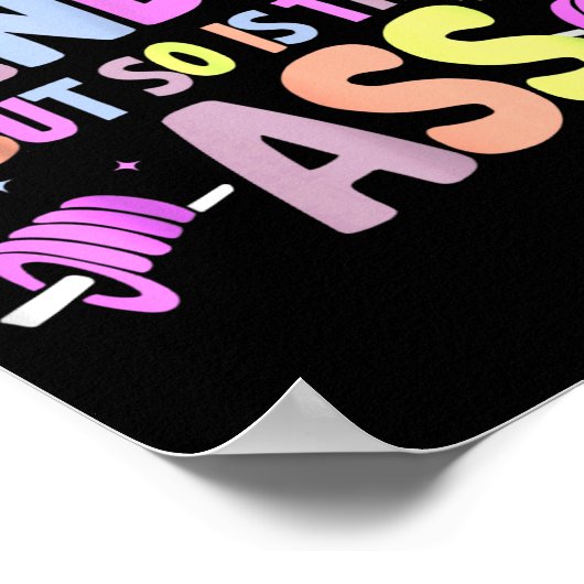 Funny Gym Quote I Might Be A Handful Workout  Poster (Ecke)