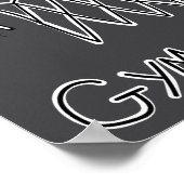 Funny Gym Rat Basketball Hoop  Poster (Ecke)