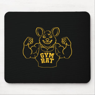 Funny Gym Rat Bodybuilding für Gym Liebhaber Mousepad