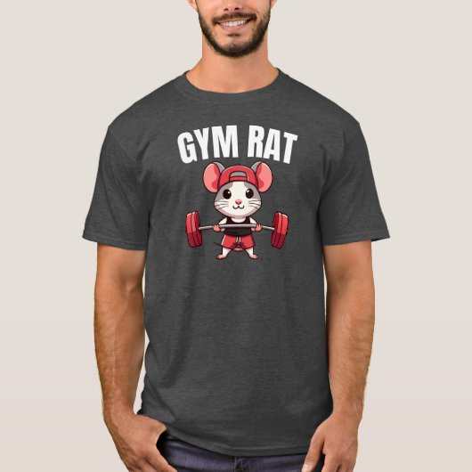 Funny Gym Rat T-Shirt (Vorderseite)