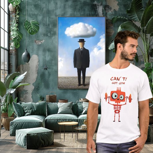 Funny Gym Skeleton | Kann nicht. Got Gym. | Fitnes T-Shirt