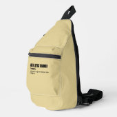 Funny Gym Trainer Definition Crossbody Bag (Rechte Ecke)