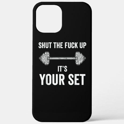 Funny Gym trainiert sein Set Zitat Case-Mate iPhone Hülle (Rückseite)