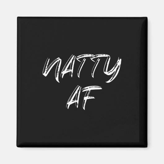 Funny Gym Workout 100% Natty Af Bodybuilding Appar Magnet (Vorne)