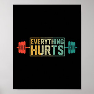 Funny Gym Workout Athlete Personal Trainer Jeder Poster