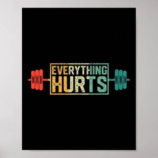 Funny Gym Workout Athlete Personal Trainer Jeder Poster (Vorne)
