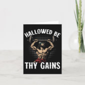 Funny Gym Workout Bodybuilding Fitness Gym und Jes Karte (Vorderseite)