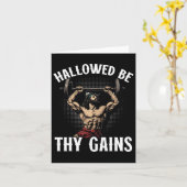 Funny Gym Workout Bodybuilding Fitness Gym und Jes Karte (Gelbe Blume)