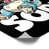 Funny Gym Workout Dinosaurier Gewicht Lifting Gym  Poster (Ecke)