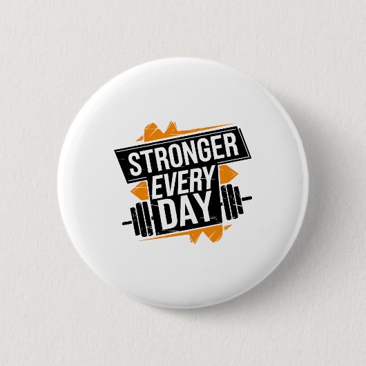 Funny Gym Workout Fitness Bodybuilding Sports Weig Button (Vorderseite)