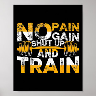 Funny Gym Workout Fitness Bodybuilding Sportwein Poster