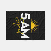 Funny Gym Workout Lovers Fitness Crew - 5 Am Squad Fleecedecke (Vorderseite (Horizontal))