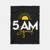 Funny Gym Workout Lovers Fitness Crew - 5 Am Squad Fleecedecke (Vorderseite)