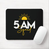 Funny Gym Workout Lovers Fitness Crew - 5 Am Squad Mousepad (Mit Mouse)