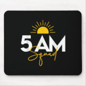 Funny Gym Workout Lovers Fitness Crew - 5 Am Squad Mousepad (Vorne)