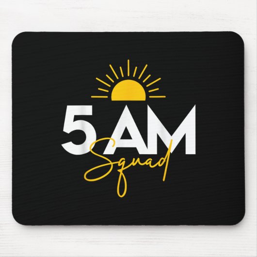 Funny Gym Workout Lovers Fitness Crew - 5 Am Squad Mousepad (Vorne)